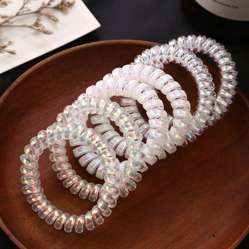 Shining Telephone Line Hair Ring Girl