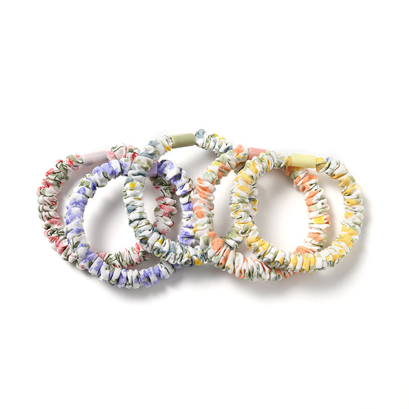 Korean Floral Children's Cute Hair String Rubber Band Hair Ring