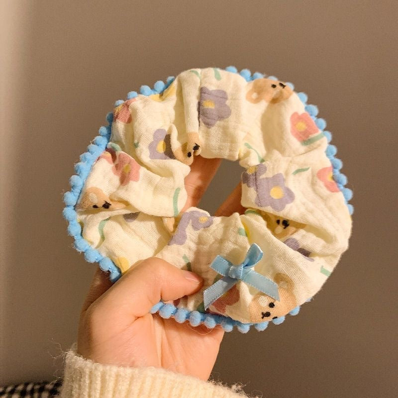Summer Super Fairy Sweet Lace Large Intestine Hair Ring