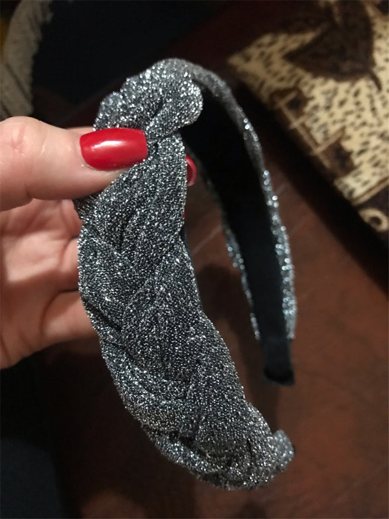 European and American New Bright Silk Headband