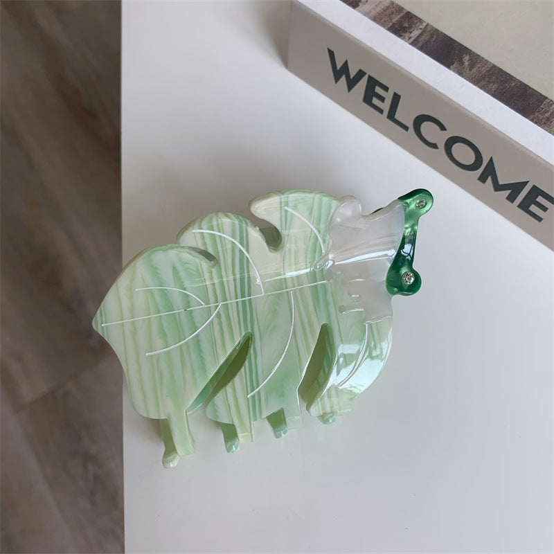 Frog Grip Color Matching Hair Claw Shark Clip Hair Accessories