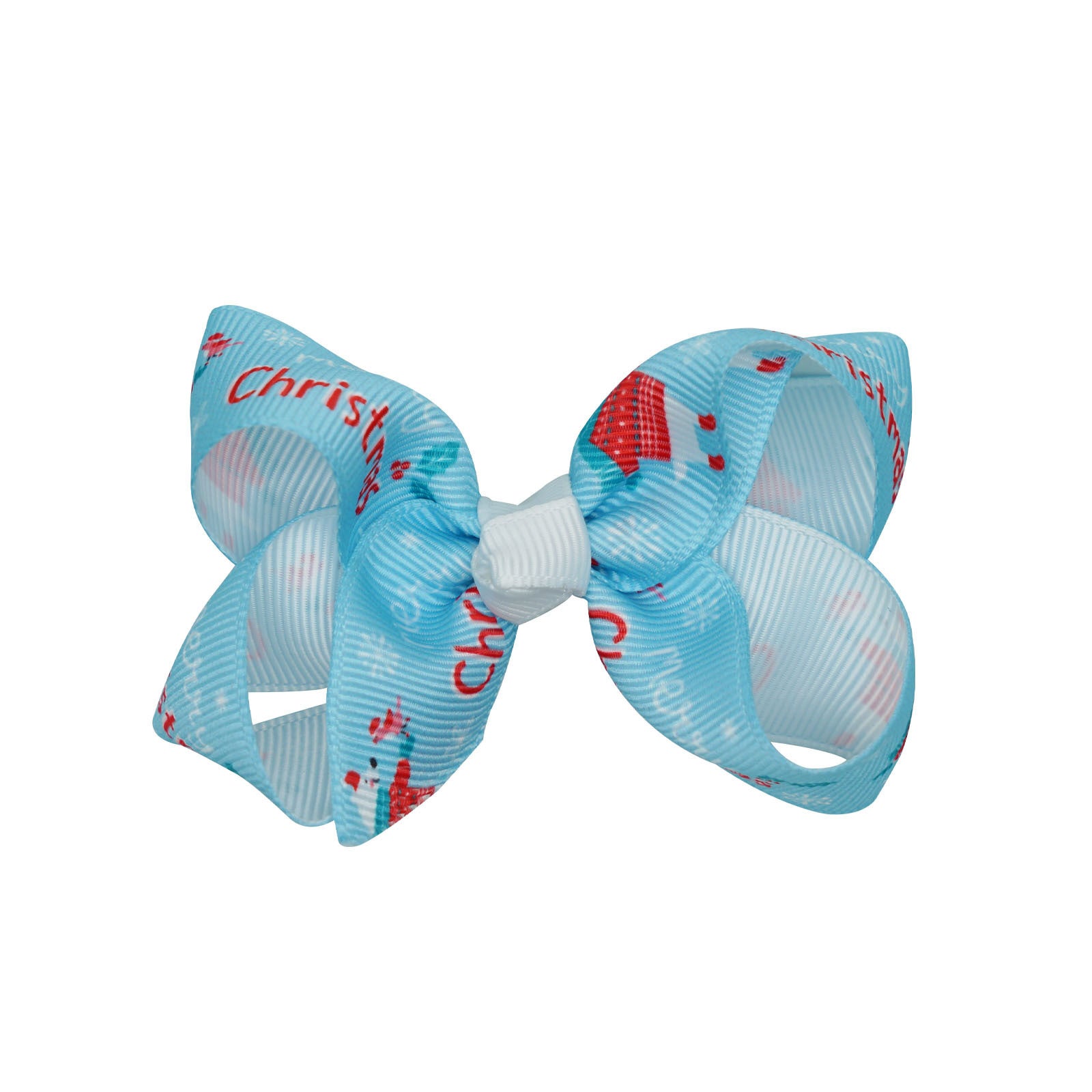 Santa Claus Printed Bow Barrettes European And American