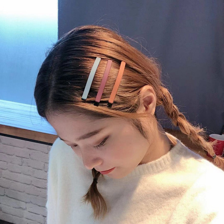 One word clip color hair clip