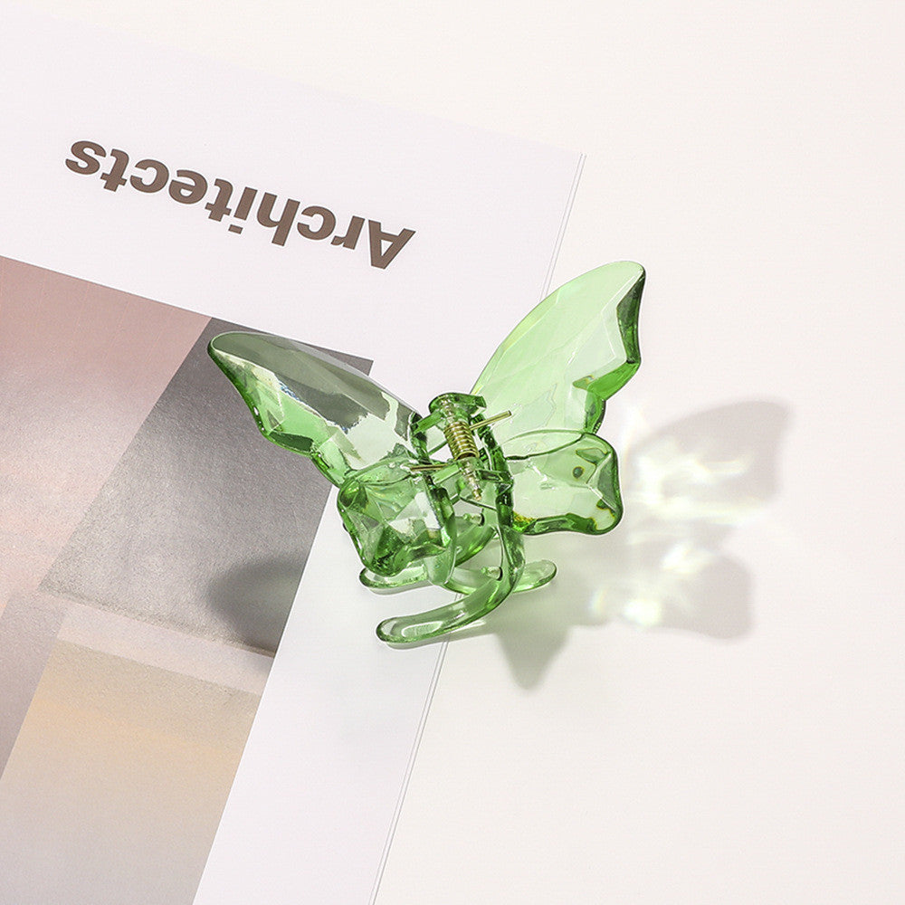 Women's Fashion Transparent Butterfly Barrettes