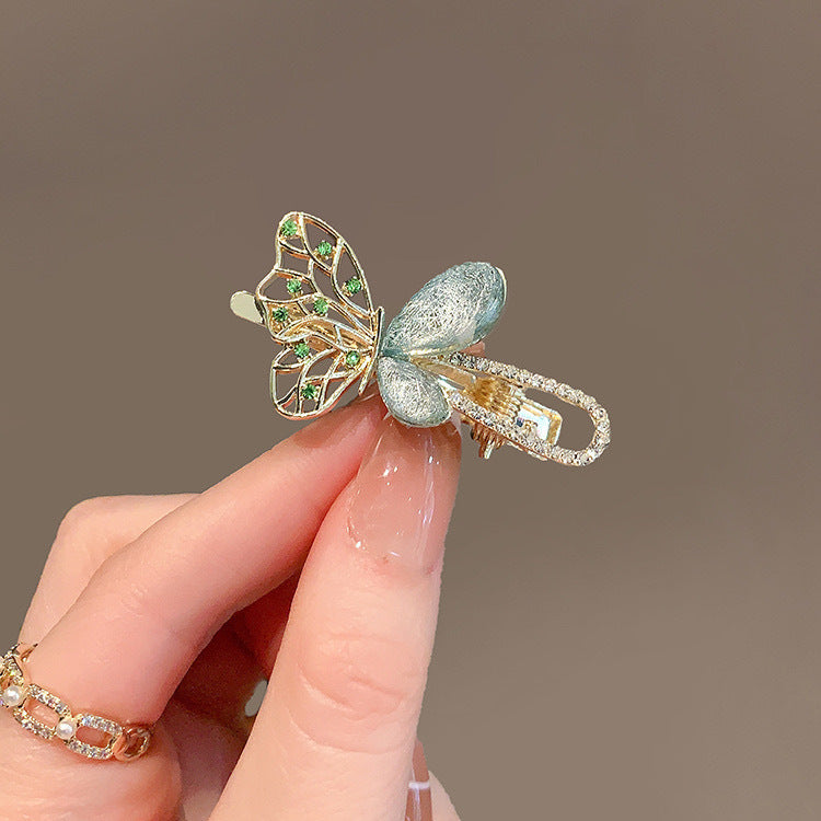 Opal Butterfly Barrettes Super Fairy Mini Side Bang Clip Forehead Broken Hair Little Clip