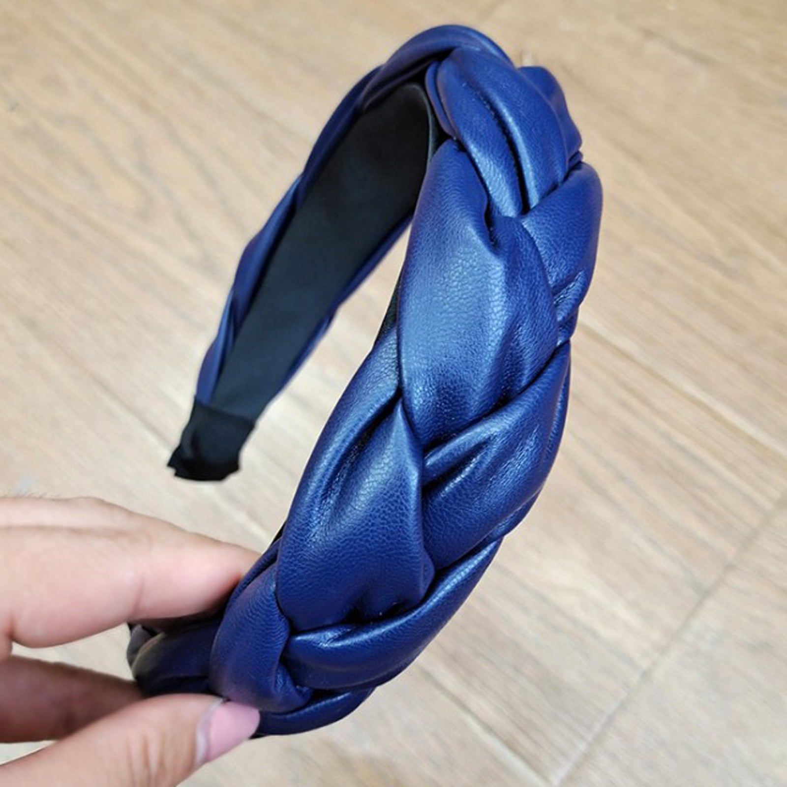 European and American Leather Twist Braid Headband