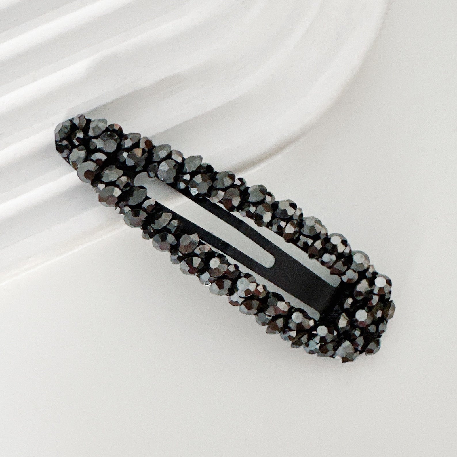 Diamond Colorful Crystals Rectangular BB Clip Break Hair Side Bang Clip