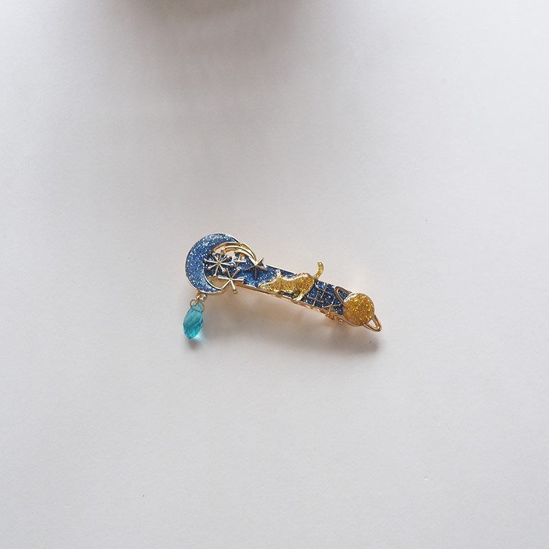 Ear Hairpin Starry Sky Super Fairy Clip Hairpin Short Hair Side Word Clip