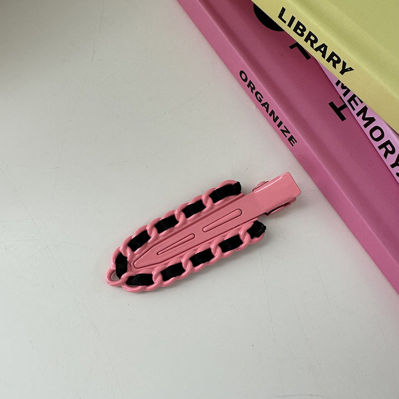 Dopamine Hair Accessories Barrettes Metal Traceless Clip Color Advanced Sense Small Hairpin Bang Side Clip Headdress