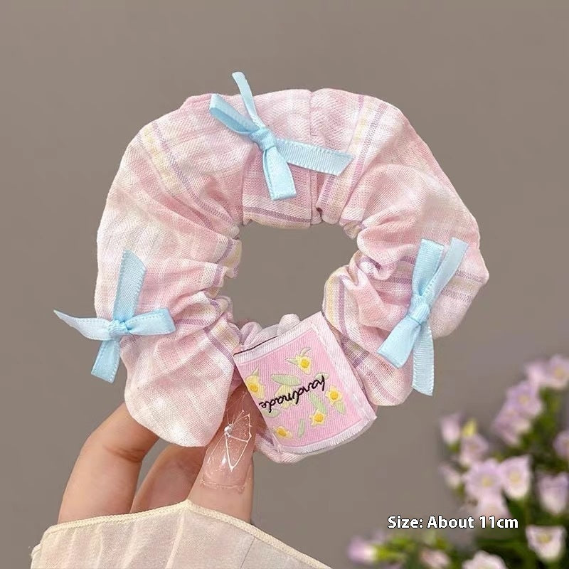 Summer Super Fairy Sweet Lace Large Intestine Hair Ring