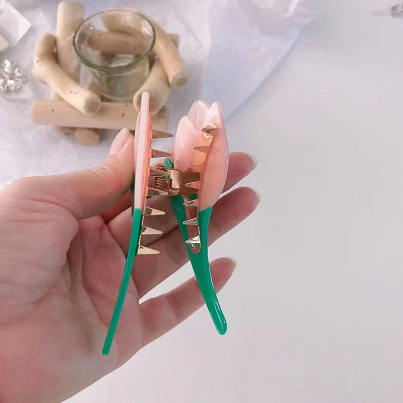 Tulip Catching Clip Female Summer Hair Catching The Back Of The Head Hairpin
