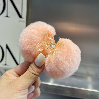 Elegant Pompons Barrettes Back Head