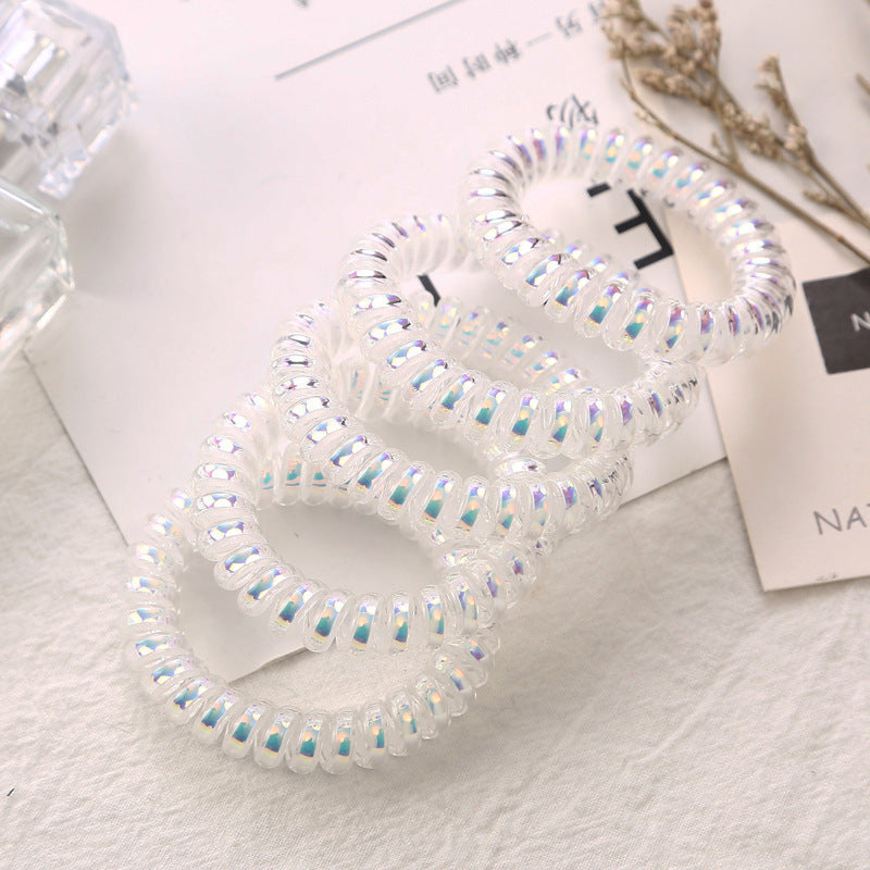 Shining Telephone Line Hair Ring Girl