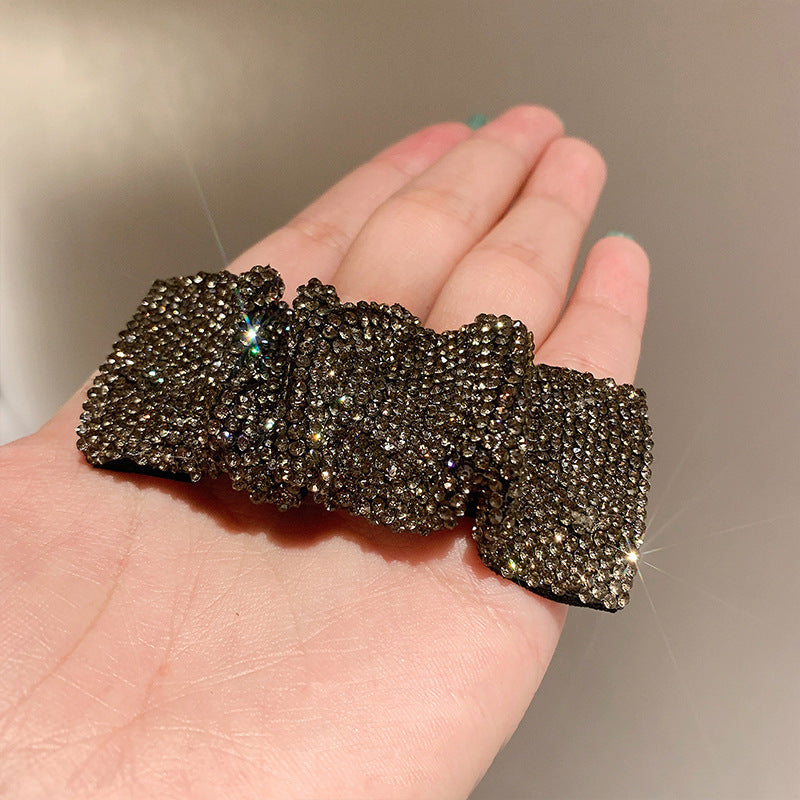 New Hot Rhinestone Full Diamond Pleated BB Clip Word Clip For Women