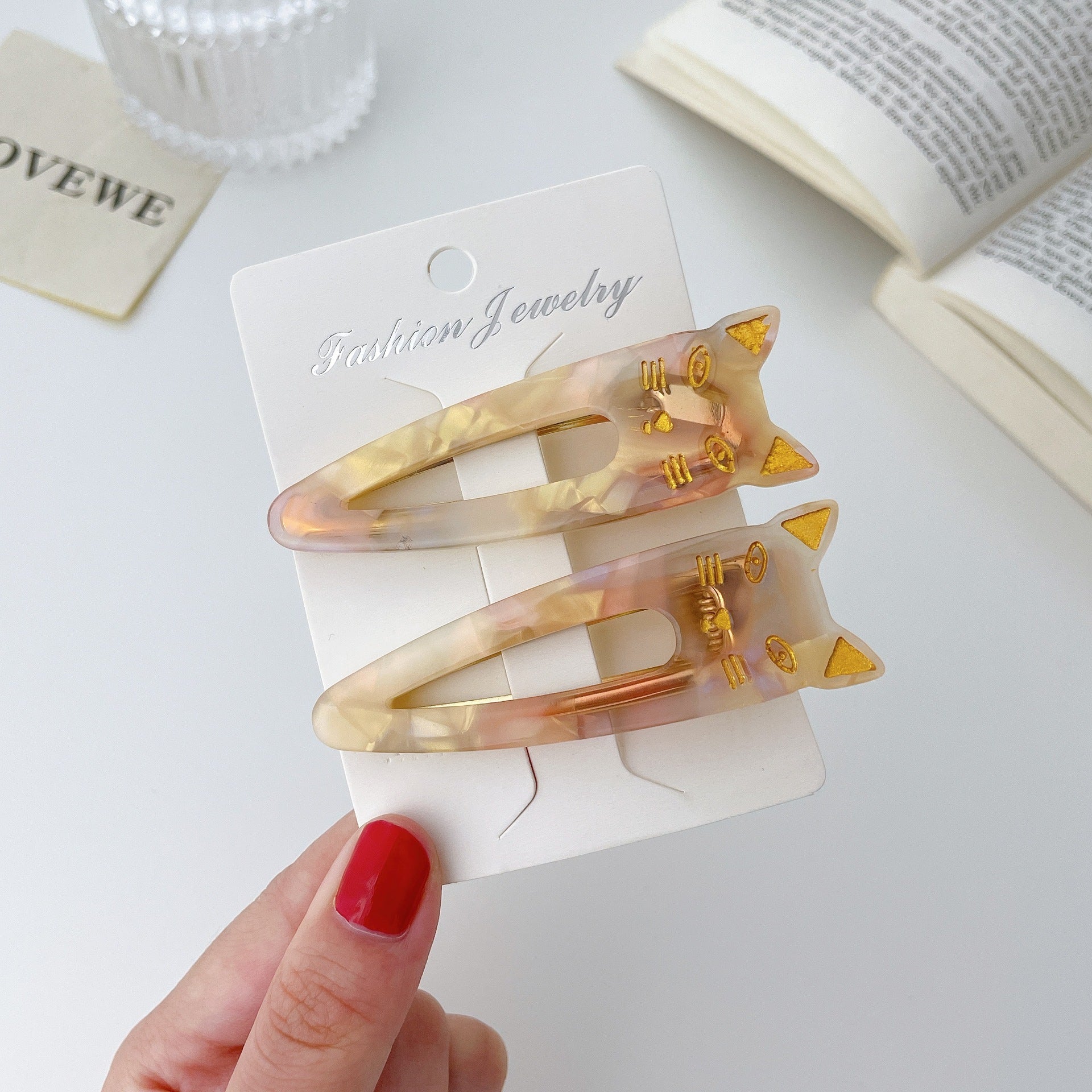 Women's Acetate Plate Bangs Hair Clip