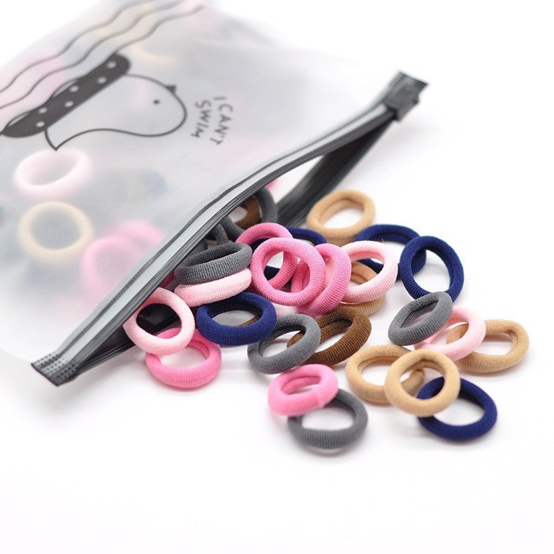 Pure Color Simple Children's Towel Hair Ring