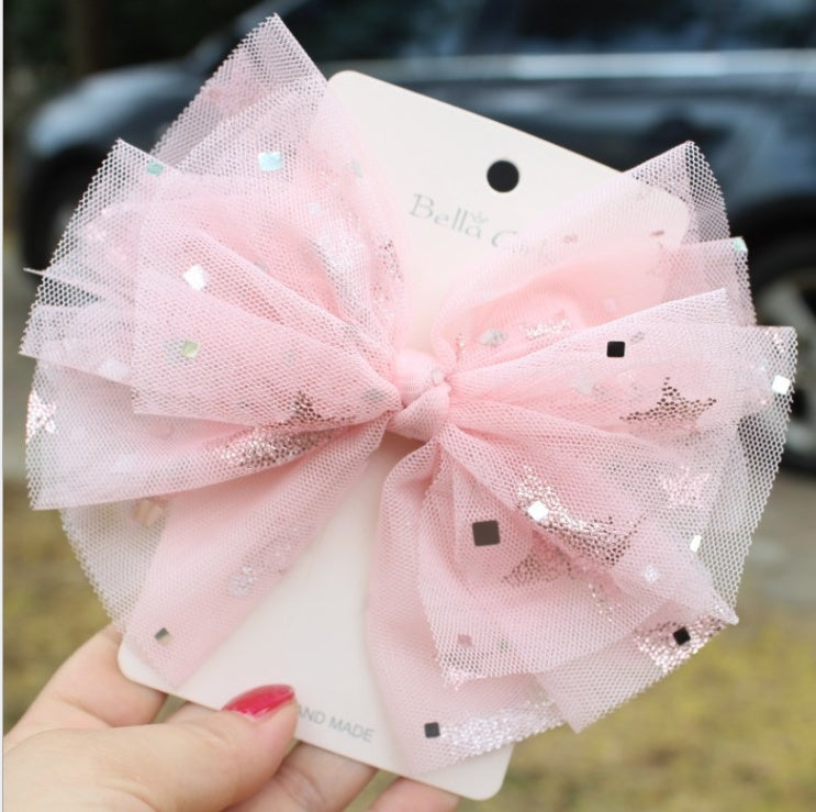 Korean Yarn Big Bow Hair Clip