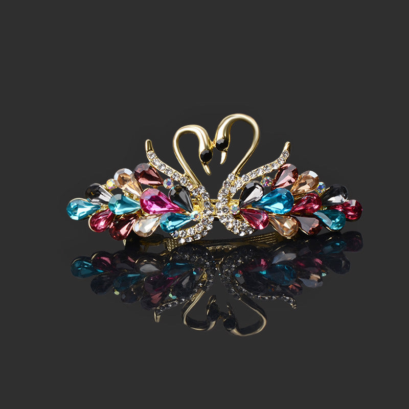 Best Small Fashion Double Swan Women's Hair Clip