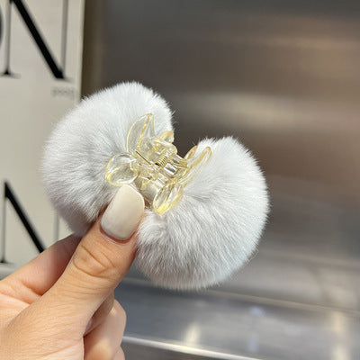 Elegant Pompons Barrettes Back Head
