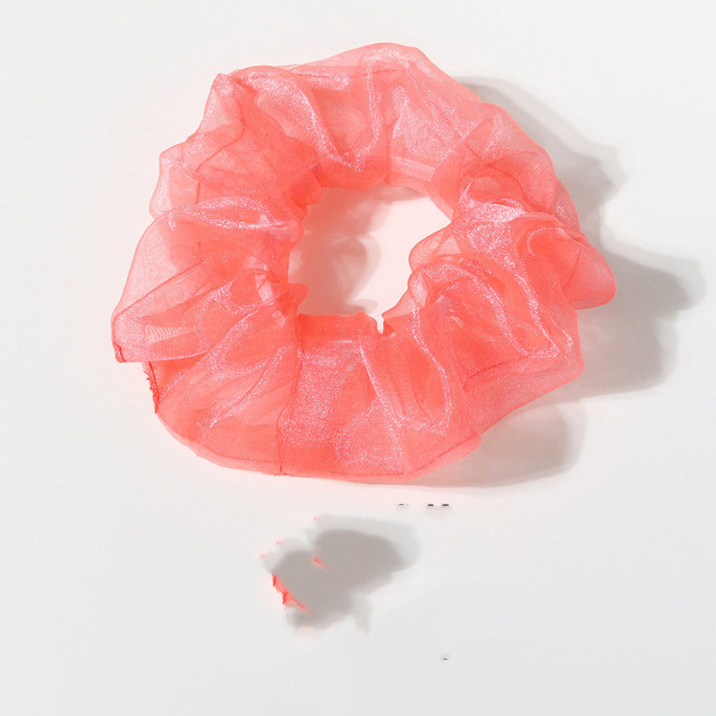 Ins Lattice System Large Intestine Hair Ring Simple Bm Pig Large Intestine Ring