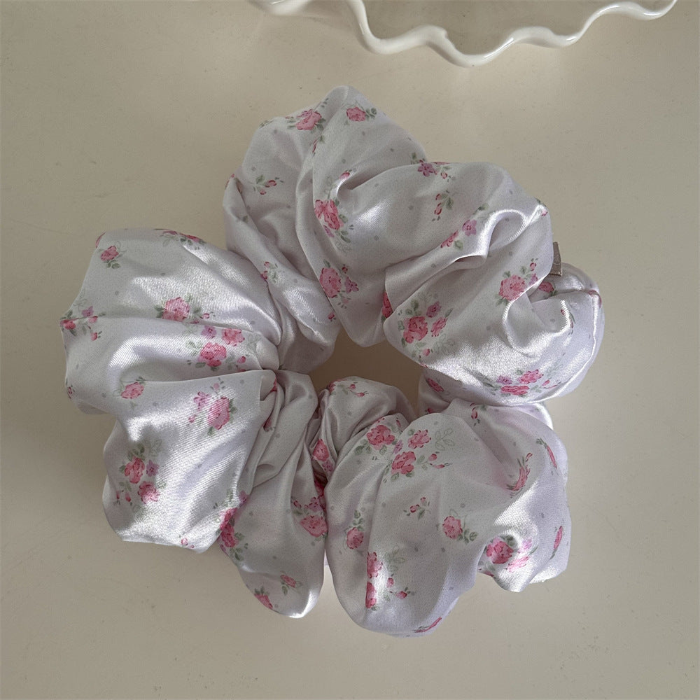 Floral Pillow Hair Ring High Elasticity