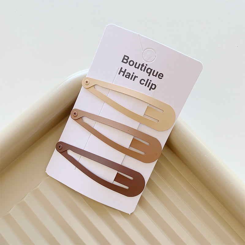 Milk Tea Hair Clip Coffee Color Bb