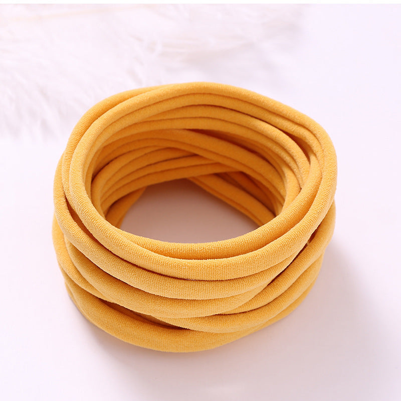 INS Seamless Nylon Fine Hair Band Children's Hair Ring Handmade DIY Baby Headband