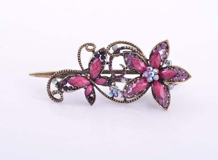 Best style retro resin butterfly dish hair clip