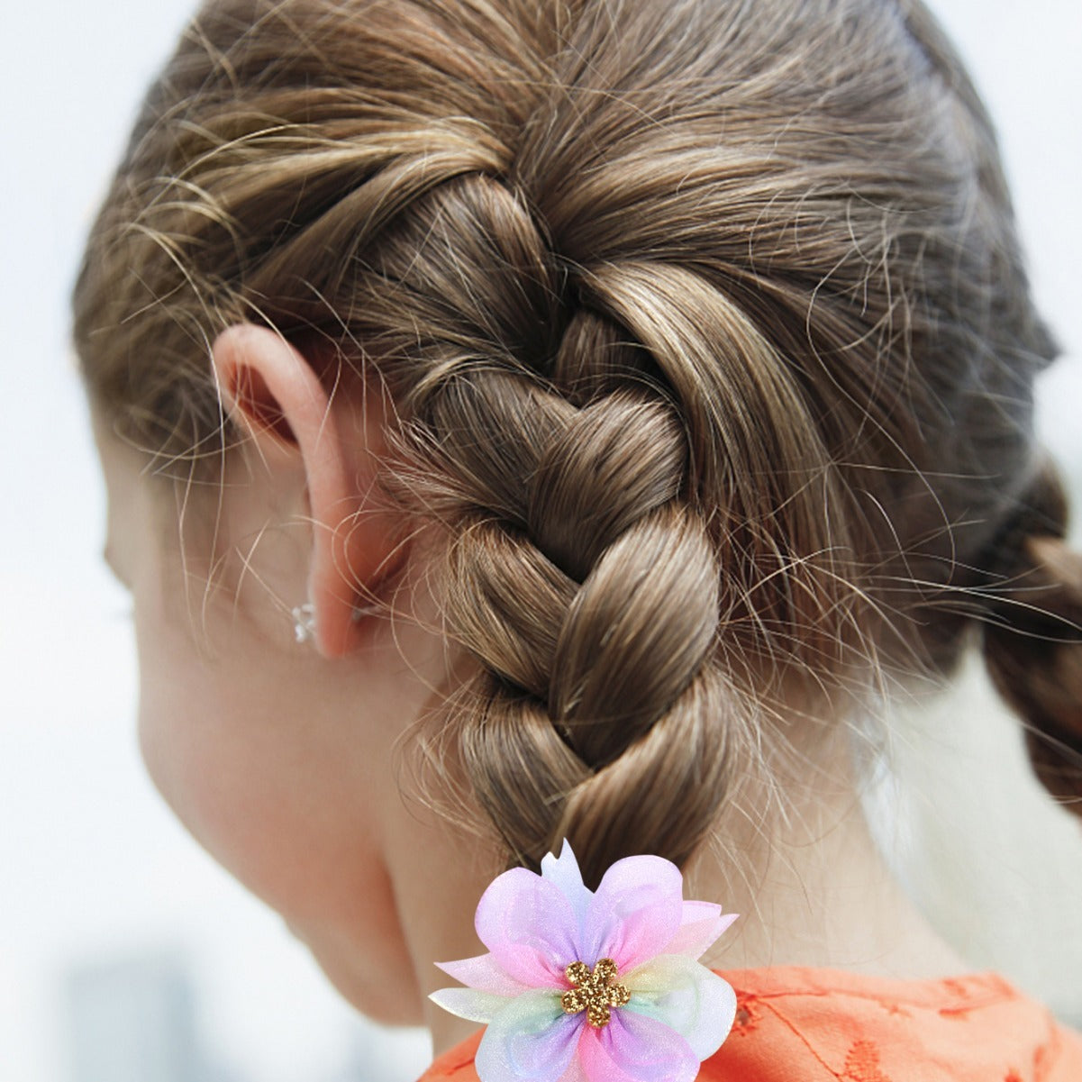 Fashion Mesh Butterfly Children Flower Barrettes