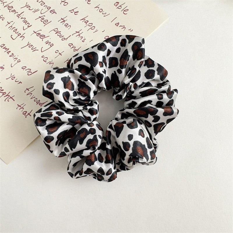 Pure Satin Fabric Large Intestine Hair Ring Women's Simple Rubber Band Hair Accessories