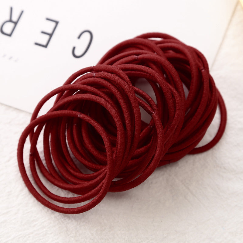 Fine Leather Band Hair Ring Jewelry