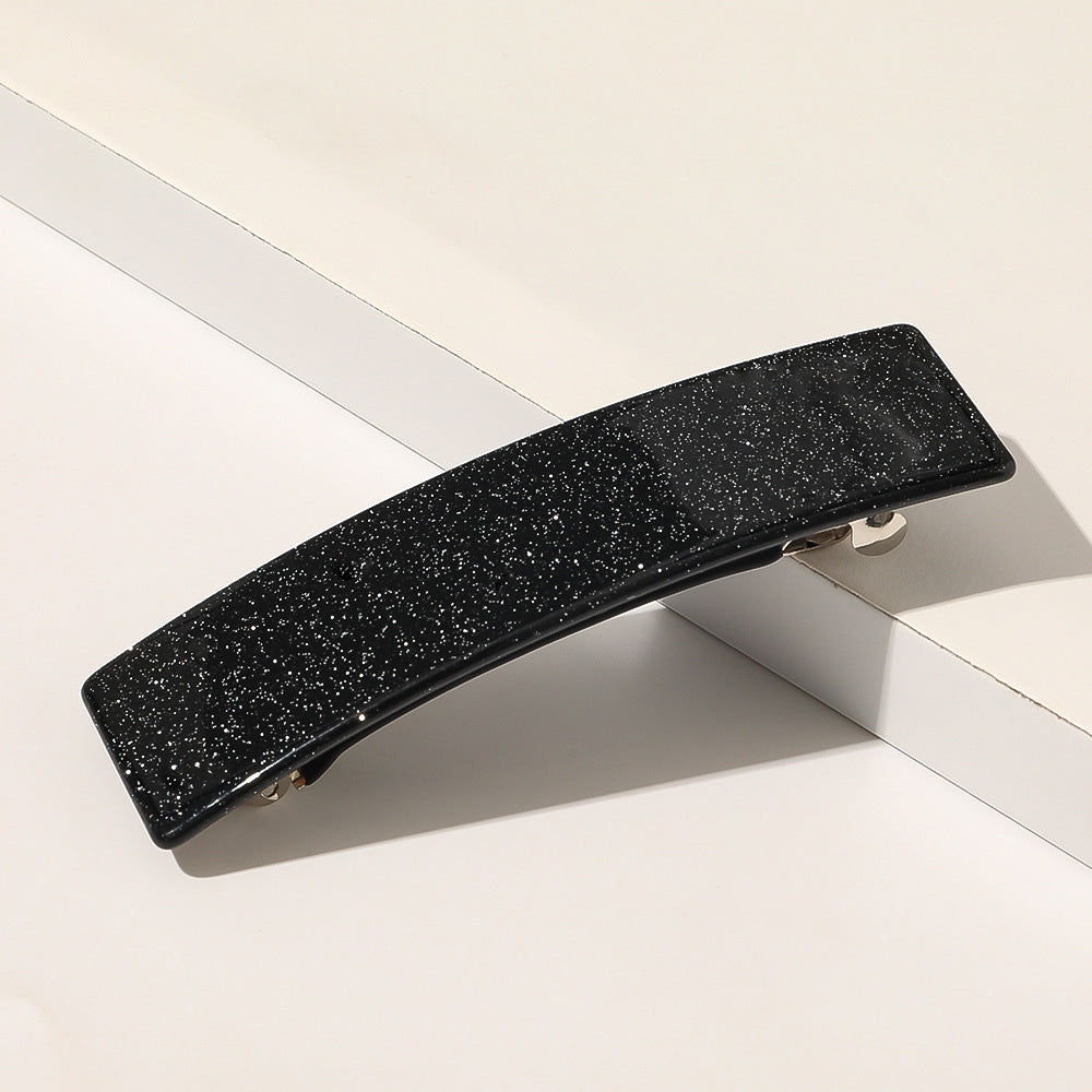 Square Grip Acetate Acrylic Spring Clip Hair Accessory