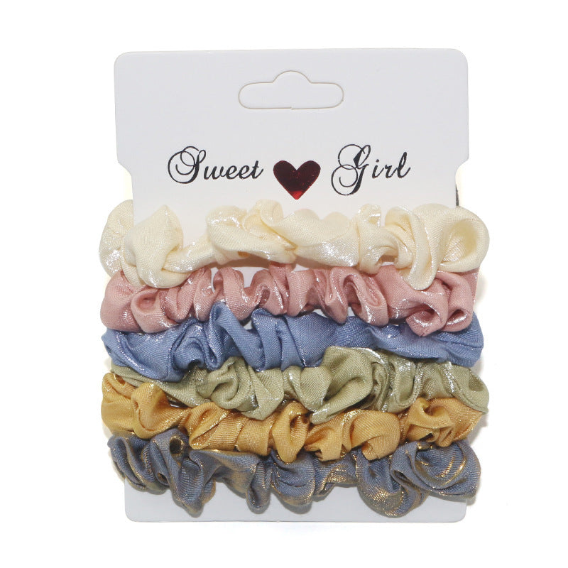 Flannel large intestine hair ring set