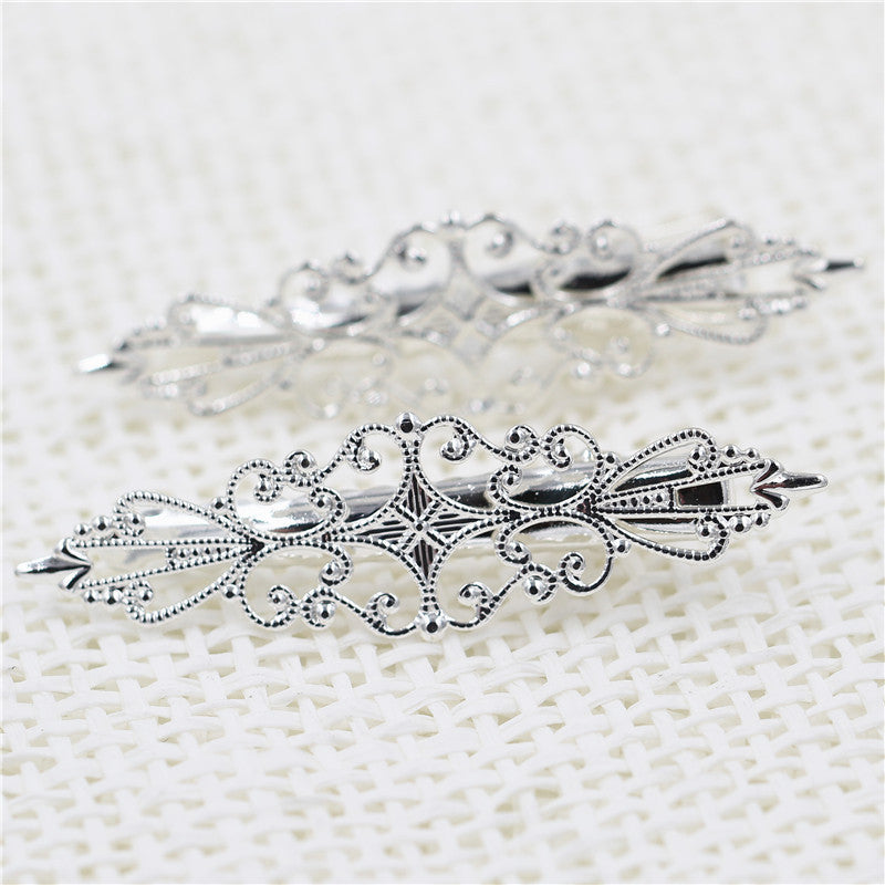 Hollow Flower Piece Duckbill Hair Clip DIY Ancient Style Headdress Accessories
