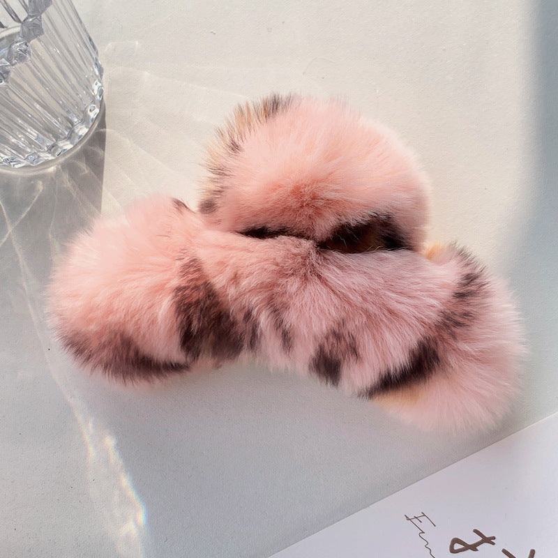 Best Korea Real Otter Hair Hair Clip Female