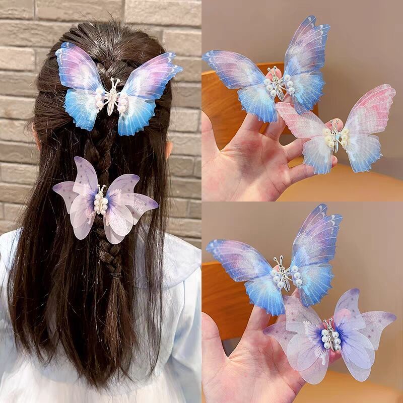 Children's Fashion Simple Butterfly Barrettes