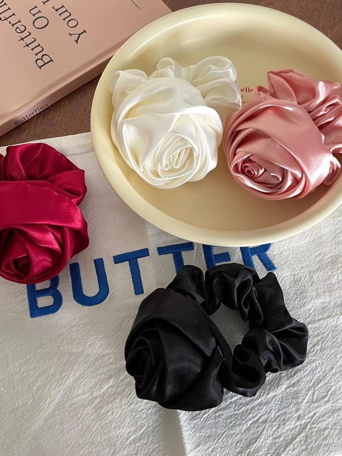 Best Bun Ponytail Advanced Sense Flower Hair Rope Rubber Band Headdress