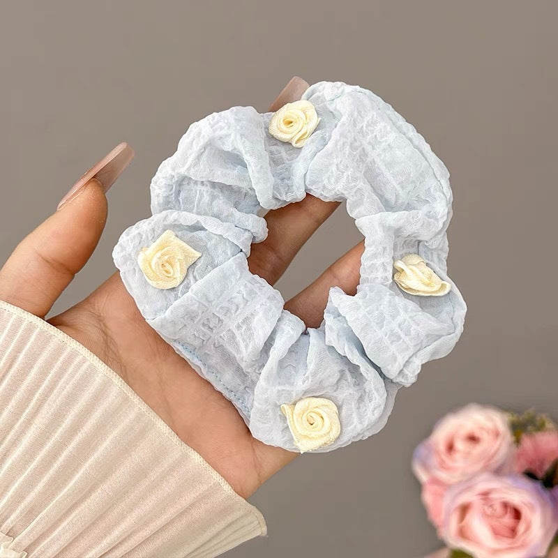 Summer Super Fairy Sweet Lace Large Intestine Hair Ring