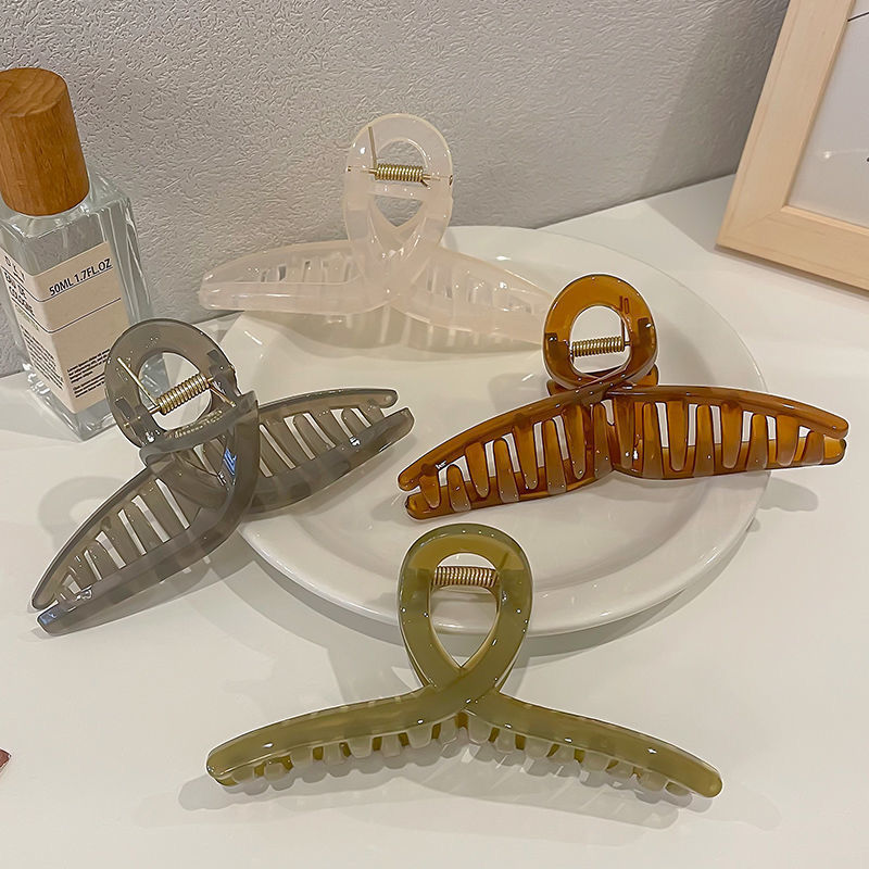 Acrylic Oversized Jelly Palette Hair Shark Clip