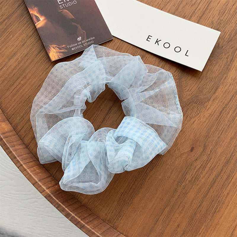 Intestine hair ring Ins Lattice System Simple Medium Scrunchies