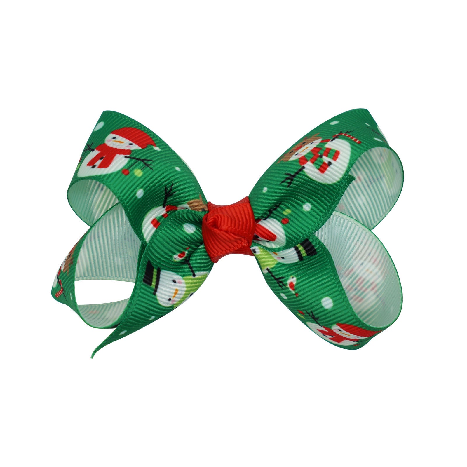 Santa Claus Printed Bow Barrettes European And American