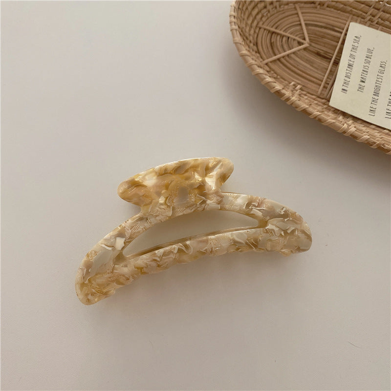 Retro Color Plate Bathing Hair Clip Behind The Head Of The Moon