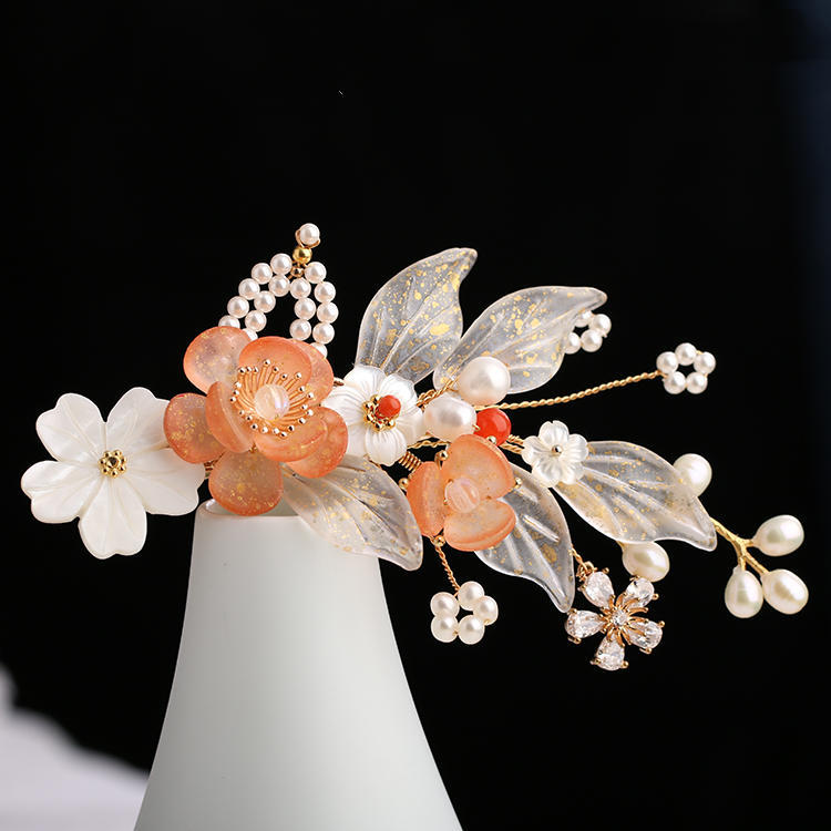 Ancient Style Handmade Hair Crown Fringed Gradient All-match Hair Accessories