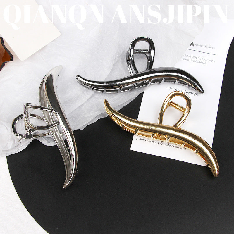 Simple High-grade Metal Barrettes Women