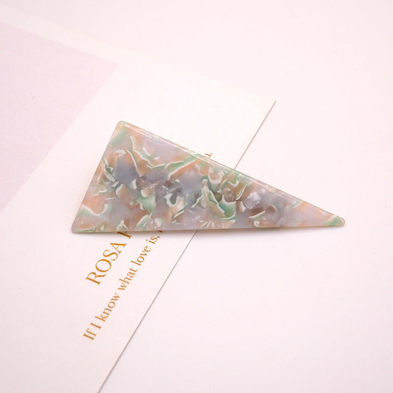 Fashion Personality New Acetate Marble Hair Clip