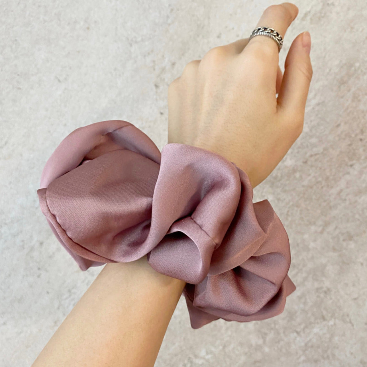 Best Simple Female Fashion Personality Satin Hair Ring