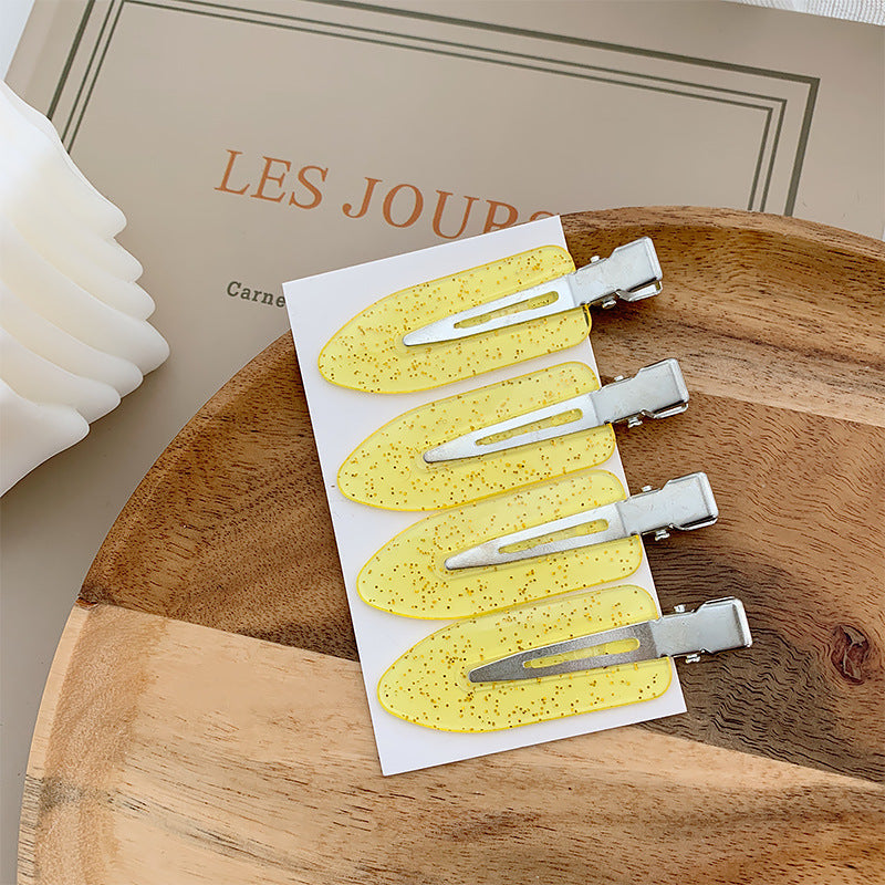 Popular Best Small Leaf Duckbill Clip DIY Seamless Hair Clip Handmade Material