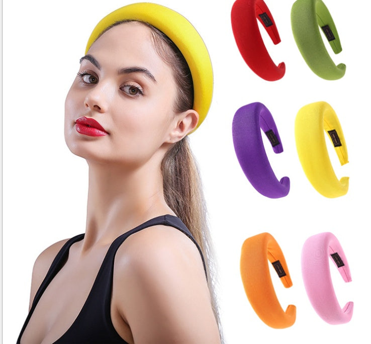 Charming Personality Milk Silk Hair Accessories Sponge Ring Solid Color Hair Band