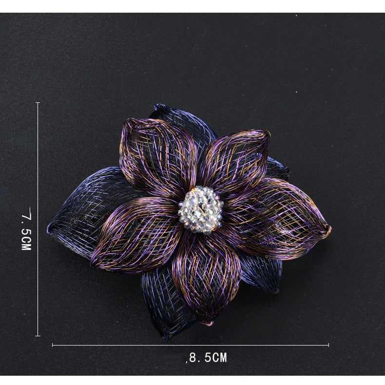 Women's Fashionable Simple Floral Shaped Spring Hair Clip