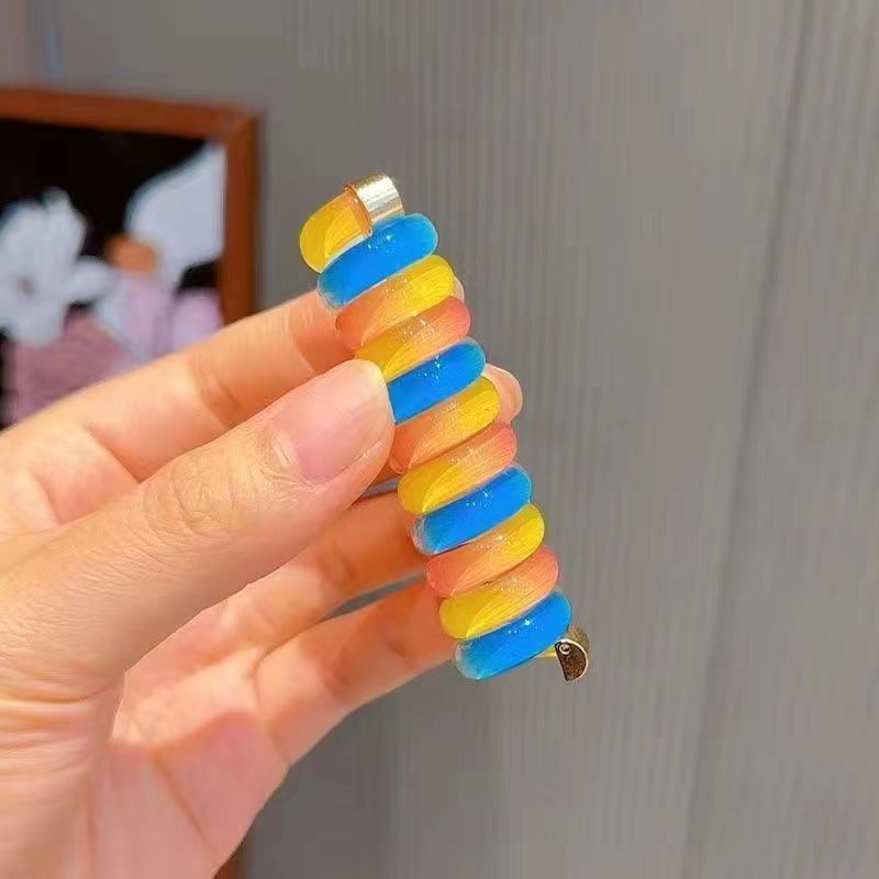 Cute Cartoon Colorful Hair Ring  Hair Accessories Rubber Band Hair Rope